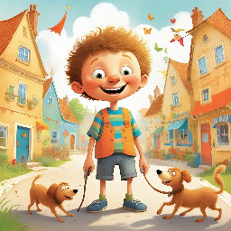 One sunny afternoon, in the small town of Snickerdoodle, lived a mischievous little boy named Timmy. Timmy was known for his wild imagination and his love for all things funny. He had a knack for finding humor in the most ordinary of situations, and today was no different.