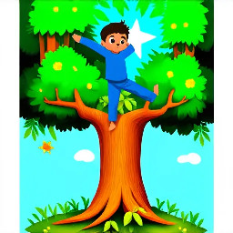 Dhruv standing in a forest in the yoga tree position with a bright star in the background
