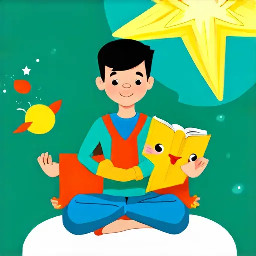 dhruv mediating with a big bright star behind him