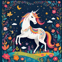 story about little kid and unicorn