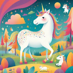 story about little kid and unicorn