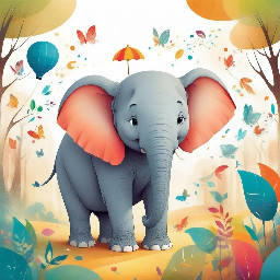 The main character is a royal gentle giant elephant