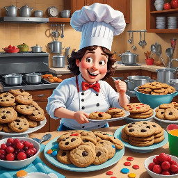 The Math Chef Mystery A Math Storybook for Grade 4 Page 1 — A Busy Morning.   Chef Numerio loved baking.  Every morning, his kitchen smelled like warm cookies and sweet chocolate.  One day, he received a very important order.  “3,245 cookies for the Town Festival!” he read aloud.  Chef Numerio smiled… then suddenly gasped.  “Oh no!”  Page 2 — The Big Problem  “My recipe makes only ONE batch of cookies,” said the chef.  “But I need to use FOUR ovens today!”  Chef Numerio scratched his head.  “How many cookies will I bake altogether?”  Page 3 — The Math Helpers Arrive  Just then, some Math Helpers arrived.  “We can help!” they said.  They wrote the numbers carefully:  3,245 × 4  “We multiply step by step,” said one helper.  Page 4 — Regrouping Magic  They started multiplying from the ones place.  “Oh! The number is bigger than 9!”  “Time to regroup!”  The extra number jumped to the next place value.  The math worked like magic!  Page 5 — Success!  Soon, trays and trays of cookies filled the kitchen.  “We did it!” cheered Chef Numerio.  “Multiplication and regrouping saved the festival!”  Page 6 — The Mystery for YOU  Chef Numerio turned and smiled.  “Now YOU are the Math Chef.”  Can you solve the next mystery?  Let’s multiply and regroup together!